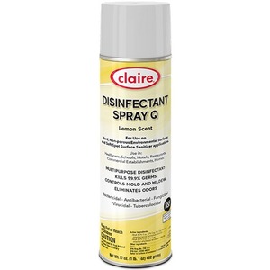 Disinfectant Spray Q, Lemon Scent, 20 Oz Aerosol