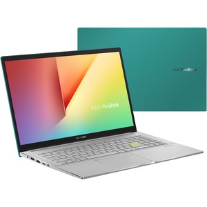 Asus VivoBook S15 S533 S533EA-DH51-GN 15.6" Notebook - Full HD - 1920 x 1080 - Intel Core i5 11th Gen i5-1135G7 Quad-core (4 Core) 2.40 GHz - 8 GB Total RAM - 512 GB SSD - Gaia Green, Transparent Silver