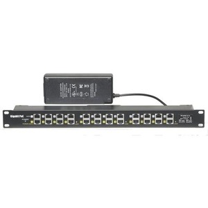 VisionTek PoE Injector - 12 Port Gigabit - Mode A/B - Rack Mount With a 48 Volt 120 Watt Power Supply