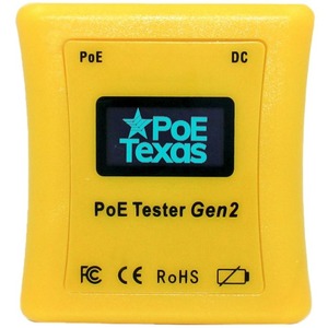 VisionTek PoE In-line voltage and current tester - 802.3bt support - 3.5 to 56 volts - 280 Watts at 56V Max