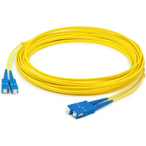 AddOn 29m SC (Male) to SC (Male) Straight Yellow OS2 Duplex LSZH Fiber Patch Cable