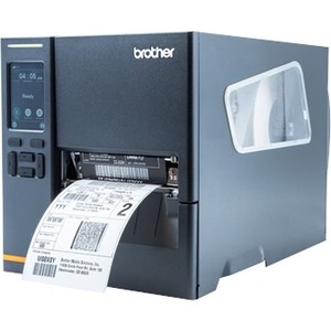Brother TJ-4021TN Desktop Direct Thermal/Thermal Transfer Printer - Monochrome - Label/Receipt Print - USB - Serial