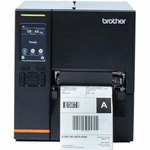Brother TJ-4021TN Desktop, Industrial Direct Thermal/Thermal Transfer Printer - Monochrome - Label/Receipt Print - USB - USB Host - Serial - Black