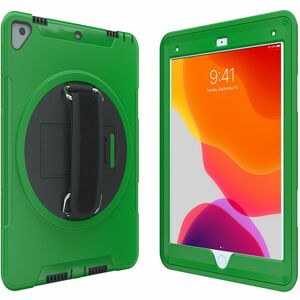 CTA Digital: Protective Case with Build in 360? Rotatable Grip Kickstand for iPad 7th & 8th Gen 10.2?, iPad Air 3 & iPad Pro 10.5?, Green