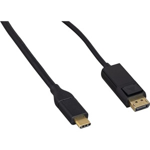 ENET USB 3.1C Male To DisplayPort Male w/Latches4K 60Hz Black Cable 6FT