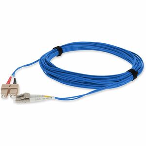 AddOn 4m SC to LC Blue OM4 Duplex OFNR (Riser-Rated) Fiber Patch Cable