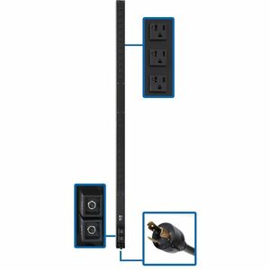 Tripp Lite PDU Basic 24 5-15/20R L5-30P 2.9kW 120V 10ft Cord 63.75in 0U