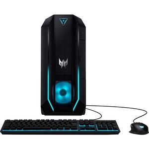 Acer Predator PO3-620-UR16 Gaming Desktop Computer - Intel Core i7 10th Gen i7-10700 Octa-core (8 Core) 2.90 GHz - 16 GB RAM DDR4 SDRAM - 1 TB HDD - 512 GB PCI Express SSD