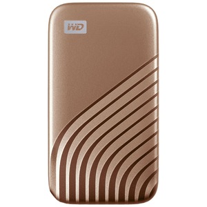 WD My Passport WDBAGF0010BGD-WESN 1 TB Portable Solid State Drive - External - Gold