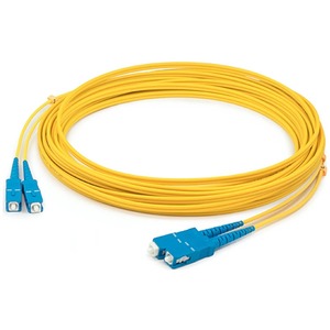 AddOn 33m SC (Male) to SC (Male) Straight Yellow OS2 Duplex LSZH Fiber Patch Cable