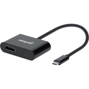 Manhattan USB-C to HDMI Converter With Power Delivery Port