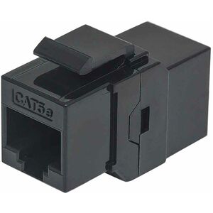 Intellinet Inline Coupler, Cat5e, UTP, Keystone Type, 8P8C Female to 8P8C Female, Black