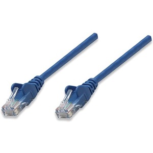 Intellinet Network Patch Cable, Cat5e, 5m, Blue, CCA, U/UTP, PVC, RJ45, Gold Plated Contacts, Snagless, Booted, Lifetime Warranty, Polybag