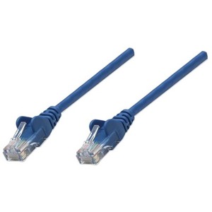 Intellinet Network Patch Cable, Cat6, 3m, Blue, CCA, U/UTP, PVC, RJ45, Gold Plated Contacts, Snagless, Booted, Lifetime Warranty, Polybag