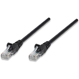 Intellinet Network Patch Cable, Cat6, 5m, Black, CCA, U/UTP, PVC, RJ45, Gold Plated Contacts, Snagless, Booted, Lifetime Warranty, Polybag