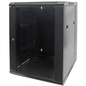 Intellinet Network Cabinet, Wall Mount (Double Section), 9U, 550mm Depth, Black, Assembled, Max 30kg, 19" , Three Year Warranty