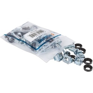 Intellinet Cage Nut Set (20 Pack), M6 Nuts, Bolts and Washers, Suitable for Network Cabinets/Server Racks, Plastic Storage Jar, Lifetime Warranty