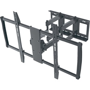 Manhattan TV & Monitor Mount, Wall, Full Motion, 1 screen, Screen Sizes: 60-100" , Black, VESA 200x200 to 900x600mm, Max 80kg, LFD, Tilt & Swivel with 3 Pivots, Lifetime Warranty