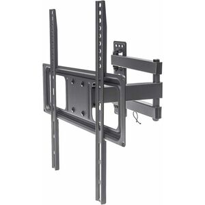 Manhattan TV & Monitor Mount, Wall, Full Motion, 1 screen, Screen Sizes: 32-55" , Black, VESA 100x100 to 400x400mm, Max 35kg, LFD, Tilt & Swivel with 3 Pivots, Lifetime Warranty