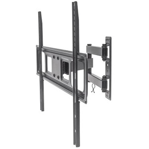 Manhattan TV & Monitor Mount, Wall, Full Motion, 1 screen, Screen Sizes: 37-65" , Black, VESA 100x100 to 600x400mm, Max 35kg, LFD, Tilt & Swivel with 3 Pivots, Lifetime Warranty