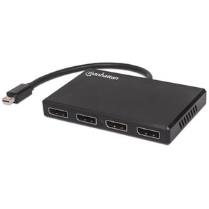 Manhattan Mini DisplayPort to 4-Port DisplayPort Splitter Hub with MST