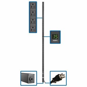 Tripp Lite PDU Metered 120V 1.44kW 36 NEMA 5-15R 5-15P 15ft Cord 72in 0URM