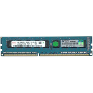 HPE 2GB, single-rank, x8, PC3-12800E-11