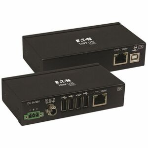 Tripp Lite USB Over Cat6 Extender Industrial 4-Port ESD Protection PoC TAA