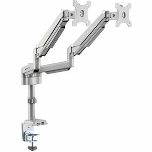 Tripp Lite Dual-Display Flex-Arm Mount for 13" to 34" Monitors - Clamp or Grommet, USB, Audio Ports