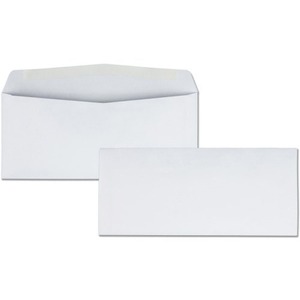 Business Envelopes, Gummed seal, No 10, 24 lb, 4-1/8x9-1/2 , 500/BX, WE