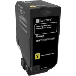 Lexmark Unison High Yield Laser Toner Cartridge - Yellow Pack - 12000 Pages