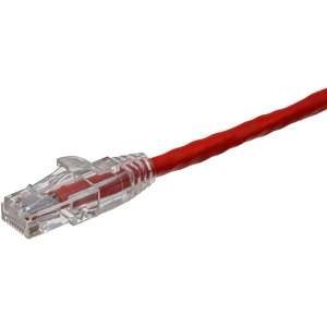 Axiom 35FT CAT6 UTP 550mhz Patch Cable Clear Snagless Boot (Red) - TAA Compliant