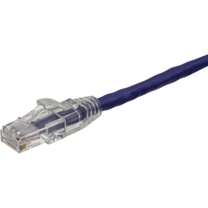 Axiom 18-INCH CAT6 UTP 550mhz Patch Cable Clear Snagless Boot (Purple) - TAA Compliant