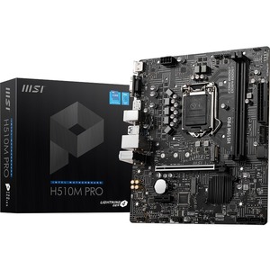 MSI H510M PRO Desktop Motherboard - Intel H510 Chipset - Socket LGA-1200 - Micro ATX