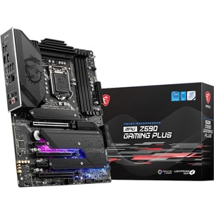 MSI MPG Z590 GAMING PLUS Desktop Motherboard - Intel Z590 Chipset - Socket LGA-1200 - Intel Optane Memory Ready - ATX