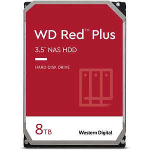 Western Digital Red Plus WD80EFBX 8 TB Hard Drive - 3.5" Internal - SATA (SATA/600) - Conventional Magnetic Recording (CMR) Method