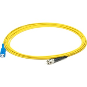 AddOn 47m SC (Male) to ST (Male) Straight Yellow OS2 Simplex Plenum Fiber Patch Cable