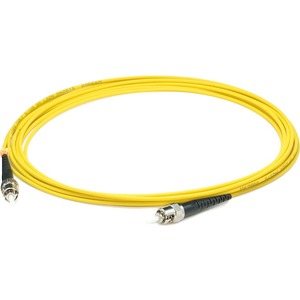 AddOn 90m ST (Male) to ST (Male) Straight Yellow OS2 Simplex LSZH Fiber Patch Cable