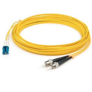 AddOn 58m LC (Male) to ST (Male) Straight Yellow OS2 Duplex Plenum Fiber Patch Cable