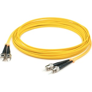 AddOn 64m ST (Male) to ST (Male) Straight Yellow OS2 Duplex Plenum Fiber Patch Cable