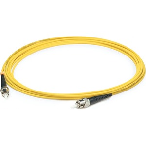 AddOn 91m ST (Male) to ST (Male) Straight Yellow OS2 Simplex LSZH Fiber Patch Cable