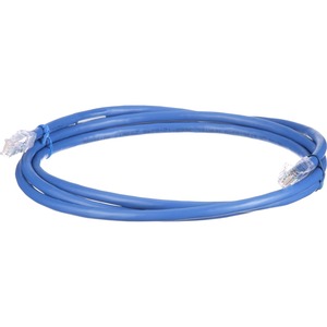 PanNet Cat 6A 24 AWG UTP Copper Patch Cord, 15 ft, Blue