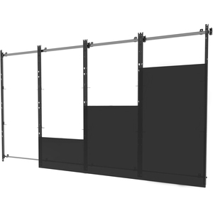 Peerless-AV SEAMLESS Kitted DS-LEDIER-4X4 Mounting Frame for LED Display, Video Wall - Black, Silver