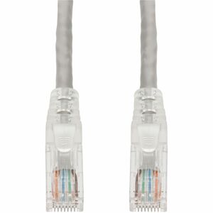 AddOn 35ft Gray CAT6 PVC Ethernet Cable Snagless Easy Clear Boot TAA RJ-45 M/M CAT 6
