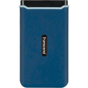 Transcend ESD370C 500 GB Portable Solid State Drive - External - Navy Blue
