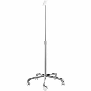 CTA Digital VESA-Compatible Heavy-Duty Height-Adjustable Rolling Floor Stand