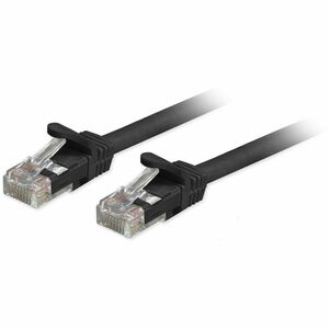 Comprehensive Cat6a Unshielded (UTP) Snagless Ethernet Patch Cable Black 3ft