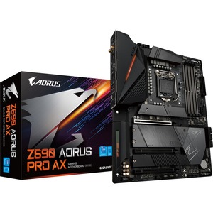 Aorus Ultra Durable Z590 AORUS PRO AX Desktop Motherboard - Intel Z590 Chipset - Socket LGA-1200 - Intel Optane Memory Ready - ATX