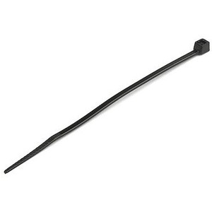 4XEM 100 Pack 10" Reusable Cable Ties - Black Medium Nylon/Plastic Zip Tie