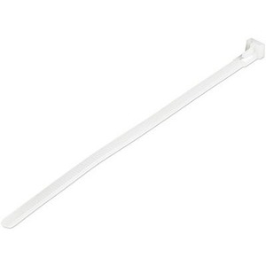 4XEM 100 Pack 10" Cable Ties - White Medium Nylon/Plastic Zip Tie